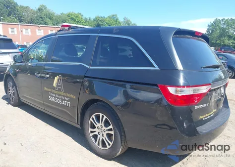 2012 Honda Odyssey Ex-L из США, поврежденный, VIN 5FNRL5H66CB002376